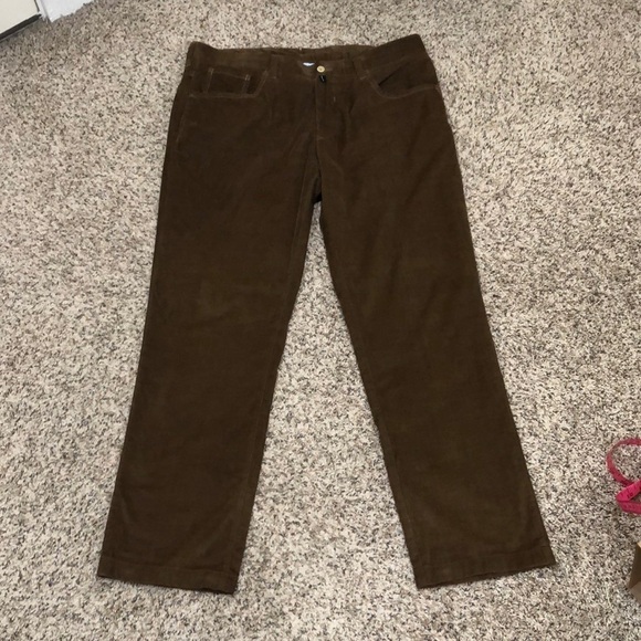 Neiman Marcus Corduroy Pants Size IT 52 US 36” 36x31” Dark Brown - Picture 2 of 8